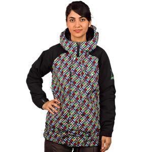 Bonfire Irvington Full Zip Insulated Ski Jacket Hooded Black Geo Women’s Small